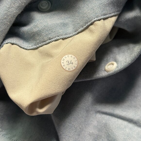 Lululemon Men's Commission Short Qwick Oxford 11" *Relaxed - Oasis Blue - Picture 4 of 6